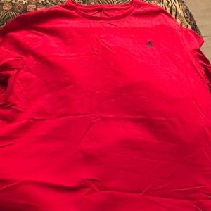 POLO by RALPH LAUREN XL Red long sleeve tee crew neck oversized  like new